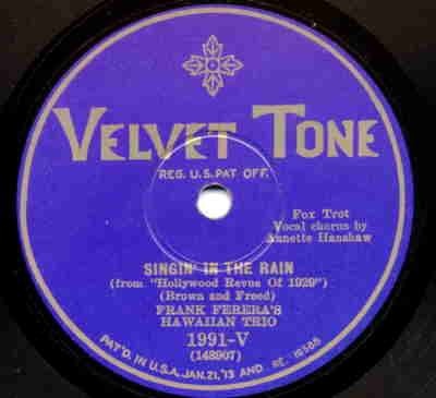 Singin In The Rain-Velvet Tone 1991-V